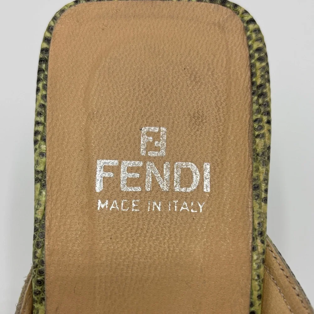Fendi Beaded Multicolor Mule Heels - Women - Size 9 - Picture 2 of 12